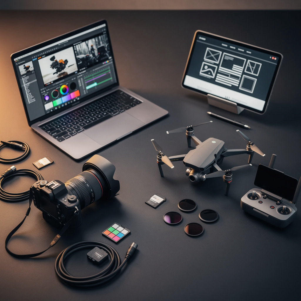 41 Media creative team demonstrating expertise in professional photography, videography, drone footage, and web design services